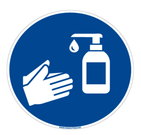 Signalisation d'hygiène et sécurité : décontaminer vous les mains 